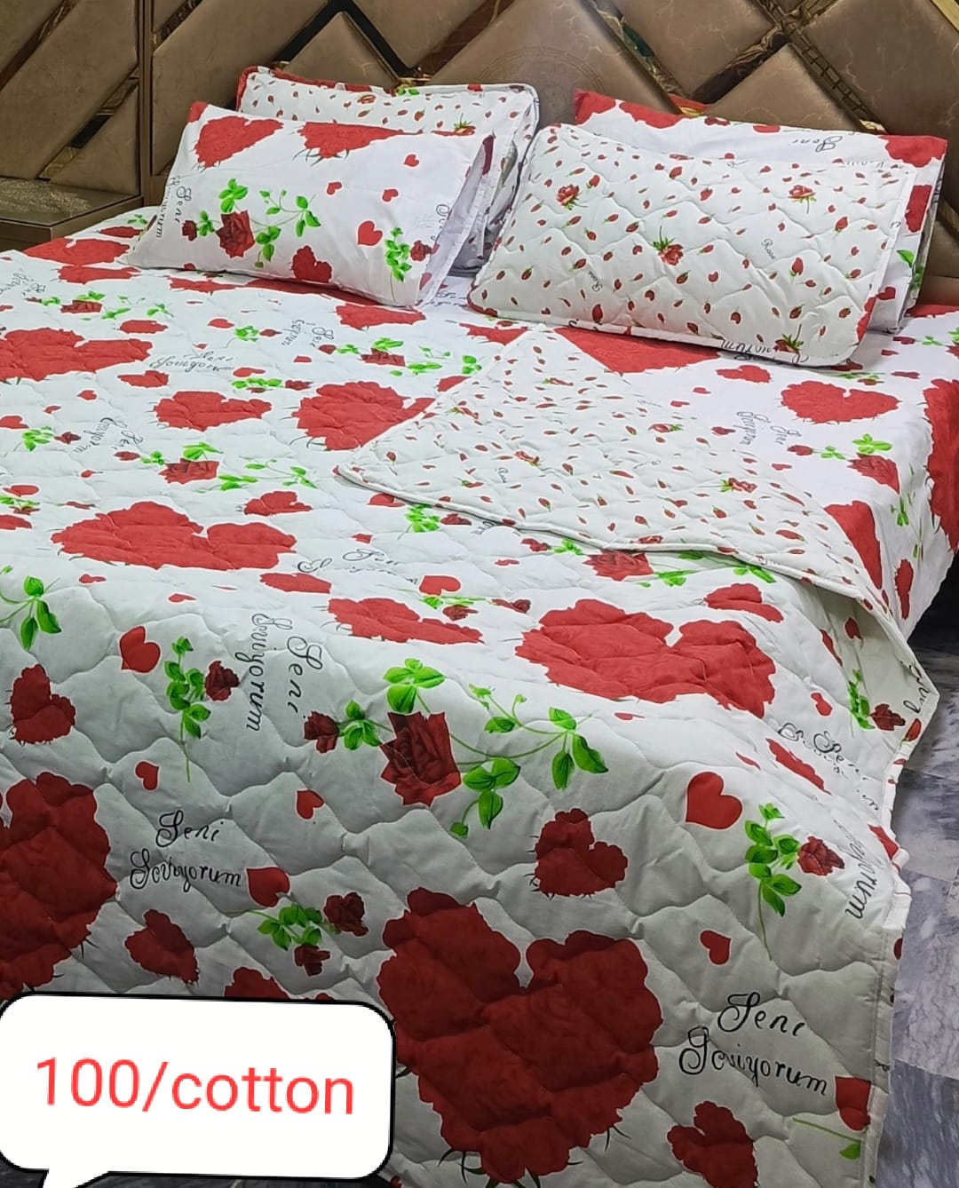 Divine Pure Cotton Comforter Set 6pcs DCS03 Nishat Home