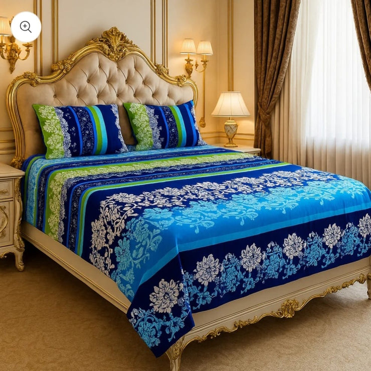 Luvoza Cotton Bed Sheet - King - 3pcs - CSB189