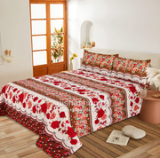 Luvoza Cotton Bed Sheet - King - 3pcs - CSB389