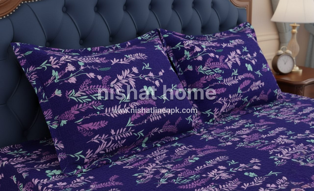 Luvoza Cotton Bed Sheet - King - 3pcs - CSB397