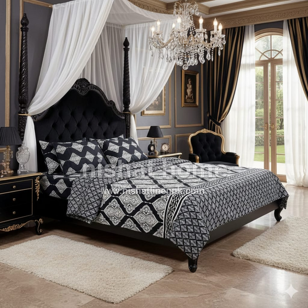 Luvoza Cotton Bed Sheet - King - 3pcs - CSB399