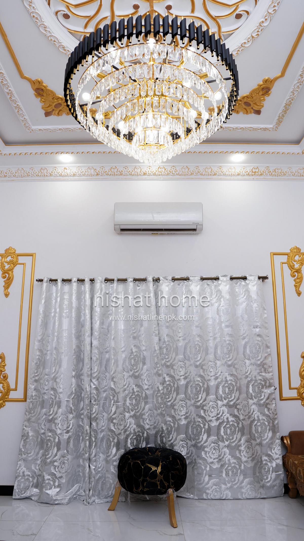 CROWN EXPORT QUALITY FANCY CURTAIN - CEQ03