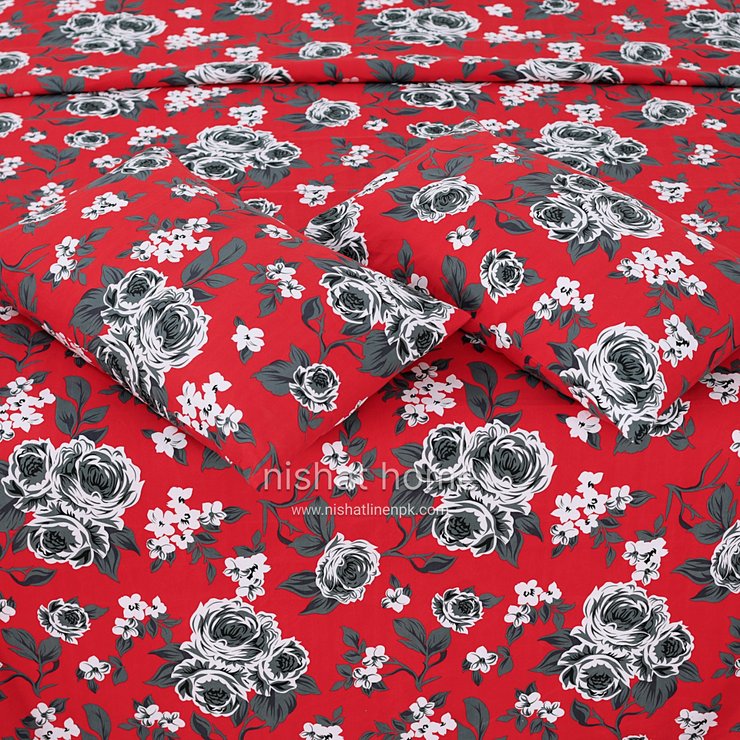 Luvoza Cotton Bed Sheet - King - 3pcs - CSB381