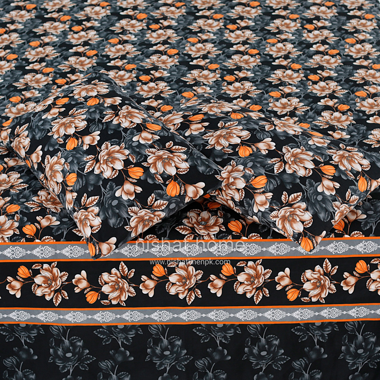 Luvoza Cotton Bed Sheet - King - 3pcs - CSB385