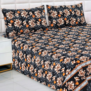 Luvoza Cotton Bed Sheet - King - 3pcs - CSB385