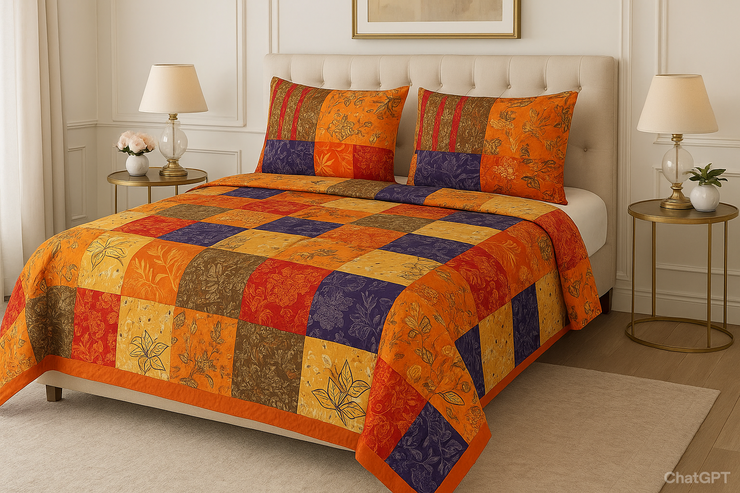 Alteza Cotton Bed Sheet - King - 3pcs - ABS664