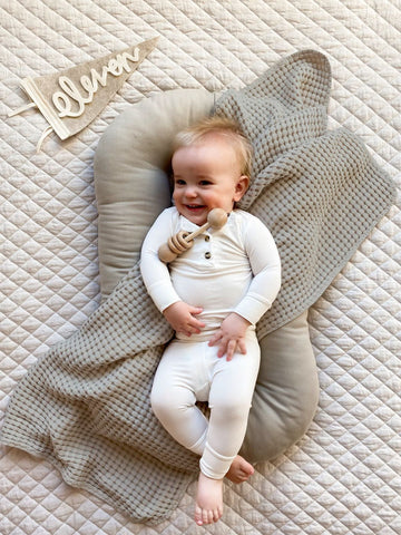 Baby Waffle Weave Blanket - Bronco - BWB02