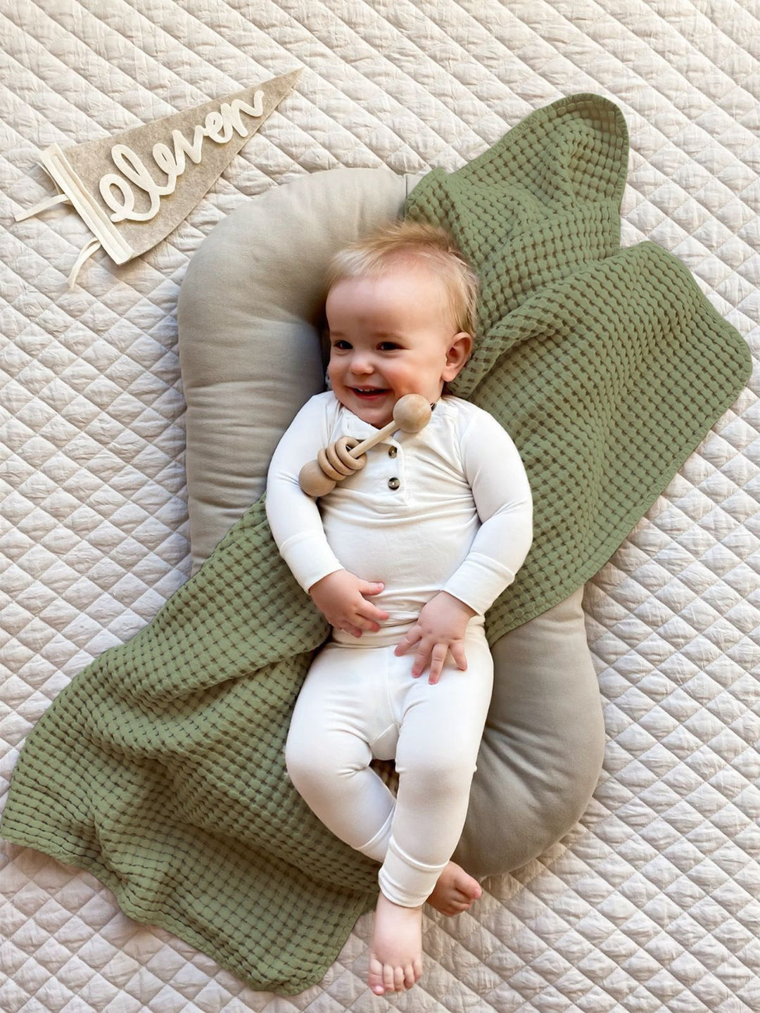Baby Waffle Weave Blanket Finch BWB09 – Nishat Home