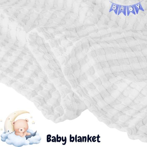 Baby Waffle Weave Blanket -OffWhite- BWB11