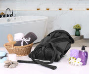 Luxury Unisex Fleece Bath Robe - Gray - UBR03