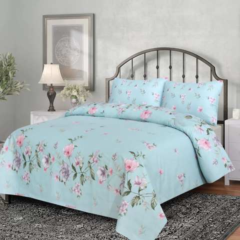 Alteza Cotton Bed Sheet - King - 3pcs - ABS723
