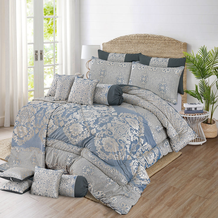 Marry Silver Plus Palachi Bridal Quilt Set - 14pcs - MSP44