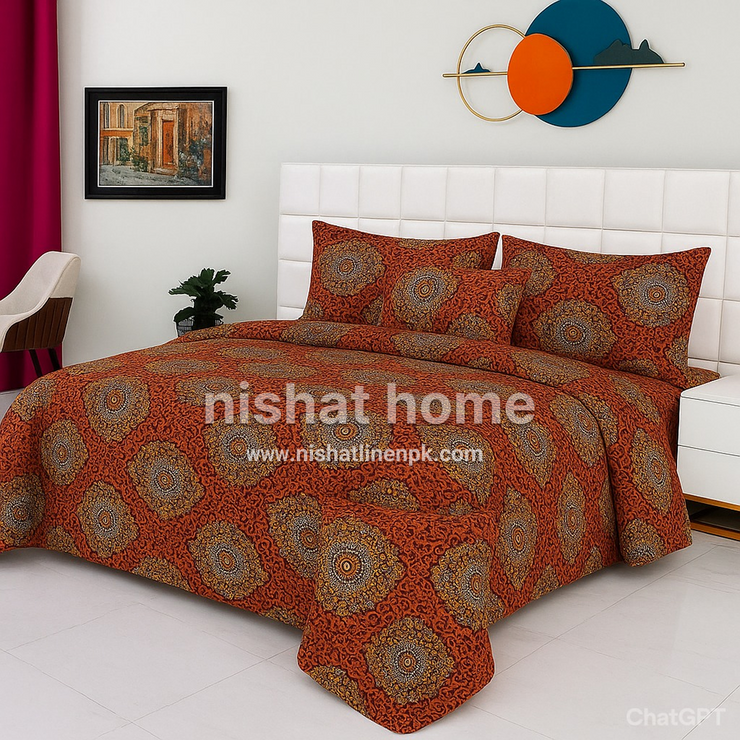 Luvoza Cotton Comforter Set - 6pcs - LCC03