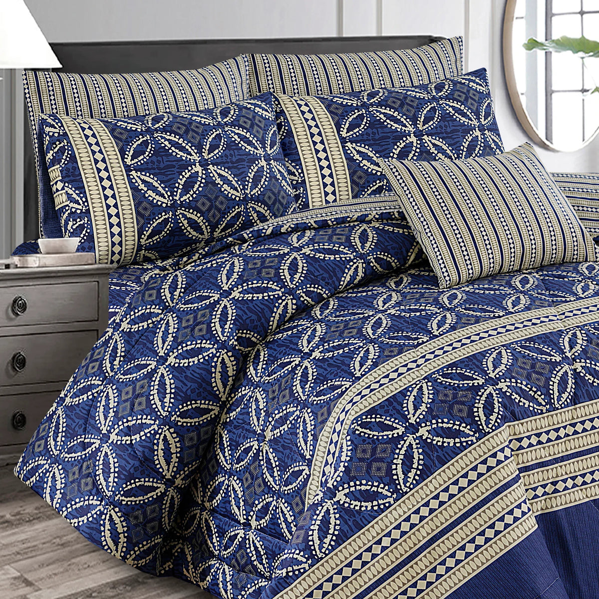Cotton Comforter Set - 7pcs - HTP3091
