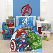 Divine Pure Cotton Kids Bed Sheet - Avengers- Single - DSB131