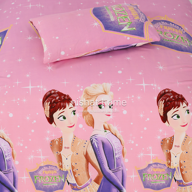 Divine Pure Cotton Kids Bed Sheet - Frozen- Single - DSB128