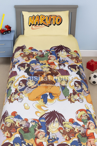 Divine Pure Cotton Kids Bed Sheet - naruto - Single - DSB146