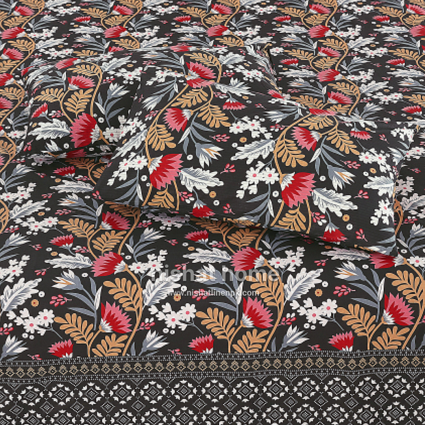 Divine Pure Cotton Bed Sheet - King - 3pcs - DBS295