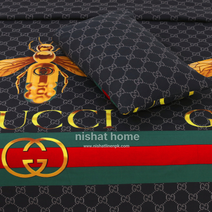 Divine Pure Cotton Bed Sheet - King - 3pcs - DBS302