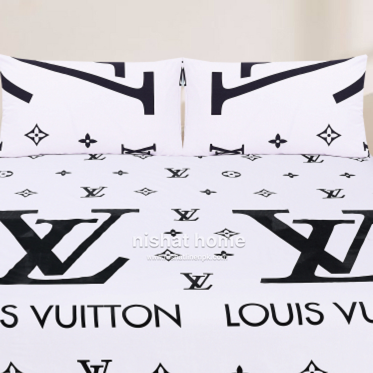 Divine Pure Cotton Bed Sheet - King - 3pcs - DBS304