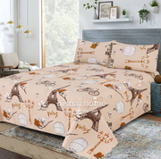 Divine Pure Cotton Bed Sheet - King - 3pcs - DBS320