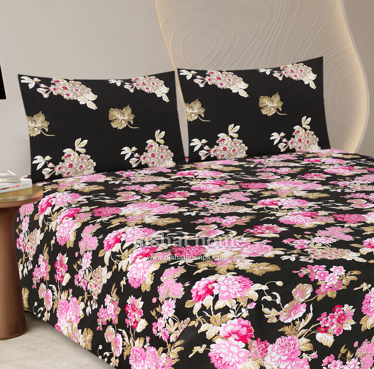 Divine Pure Cotton Bed Sheet - King - 3pcs - DBS329