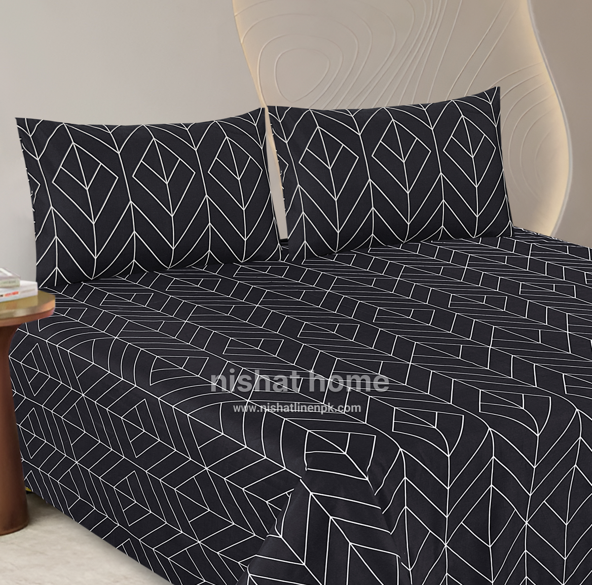 Divine Pure Cotton Bed Sheet - King - 3pcs - DBS330