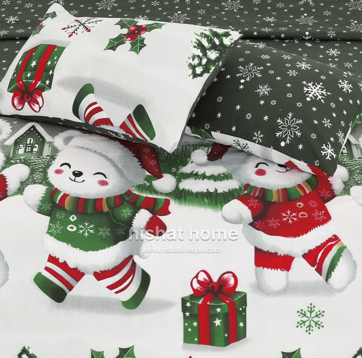 Divine Pure Cotton Bed Sheet - King - 3pcs - DBS338