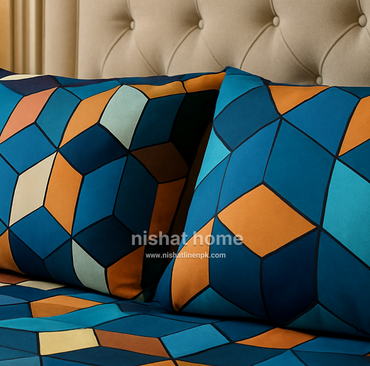 Divine Pure Cotton Bed Sheet - King - 3pcs - DBS344