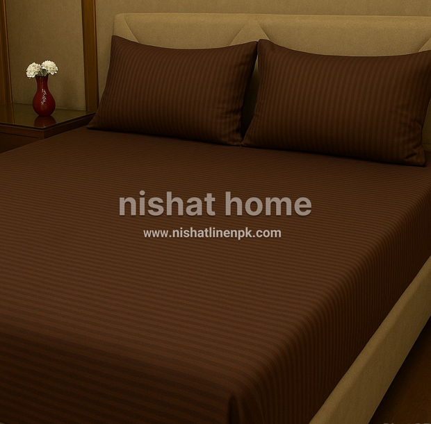 Divine Pure Cotton Bed Sheet - King - 3pcs - DBS355