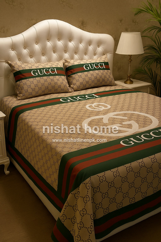 Divine Pure Cotton Bed Sheet - King - 3pcs - DBS364