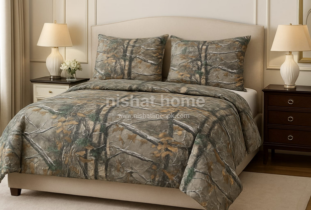 Divine Pure Cotton Bed Sheet - King - 3pcs - DBS373