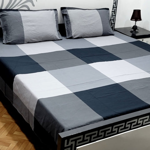 Divine Pure Cotton Bed Sheet - King - 3pcs - DBS150