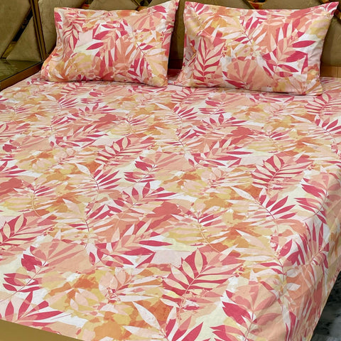 Divine Pure Cotton Bed Sheet - King - 3pcs - DBS173