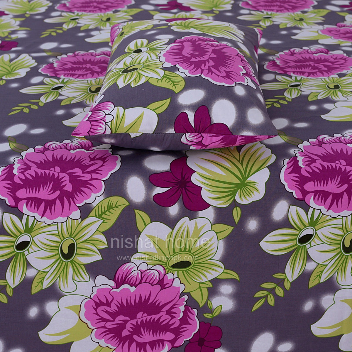 Divine Pure Cotton Bed Sheet - King - 3pcs - DBS246