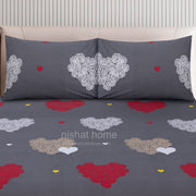 Divine Pure Cotton Bed Sheet - King - 3pcs - DBS252