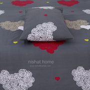 Divine Pure Cotton Bed Sheet - King - 3pcs - DBS252