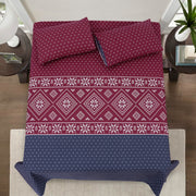 Divine Pure Cotton Bed Sheet - King - 3pcs - DBS259