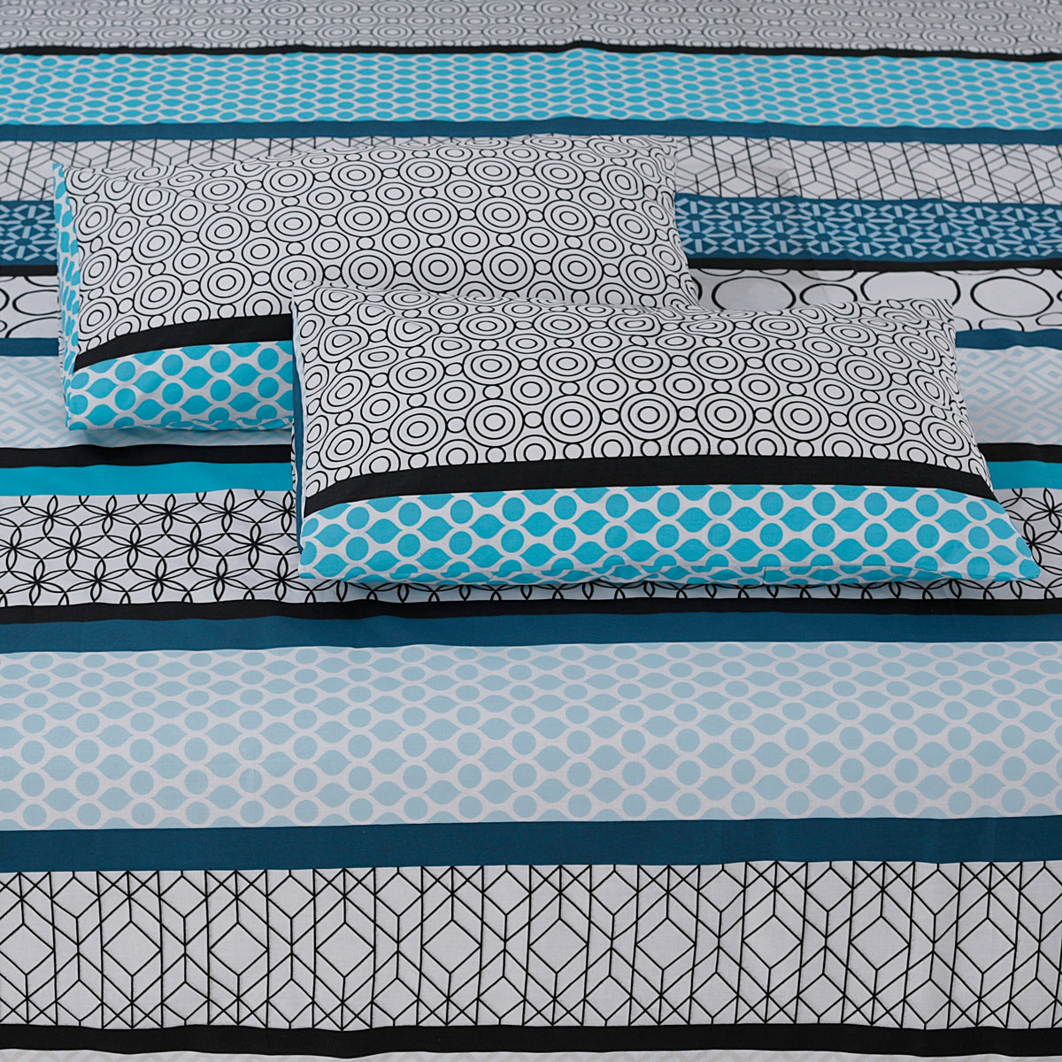 Divine Pure Cotton Bed Sheet - King - 3pcs - DBS263