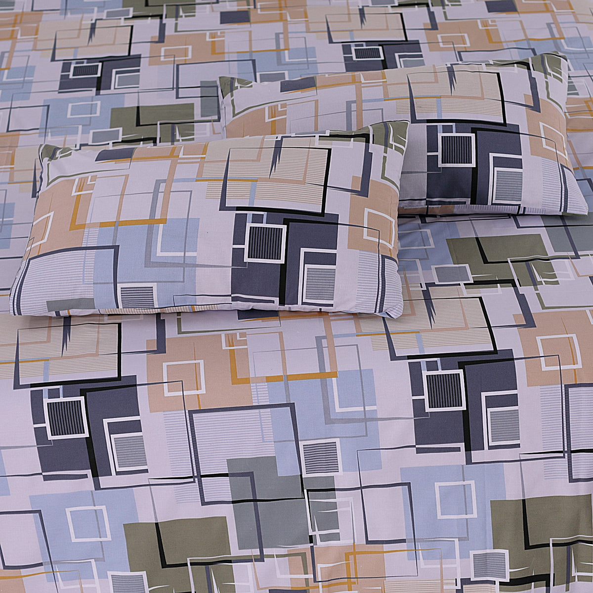 Divine Pure Cotton Bed Sheet - King - 3pcs - DBS264