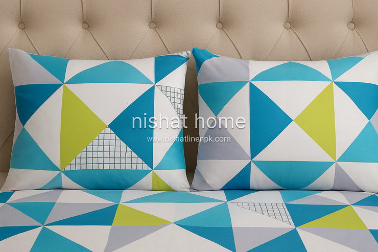 Royal Pure Cotton Printed Bed Sheet - King - 3pcs - RPB26