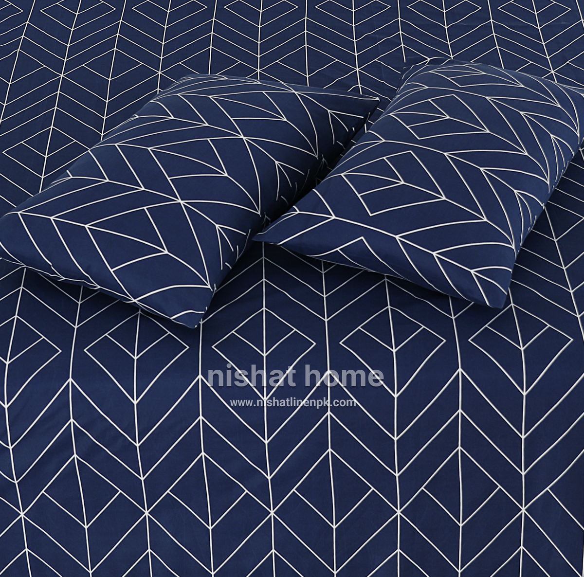 Royal Pure Cotton Printed Fitted Bed Sheet - King - 3pcs - RPF12