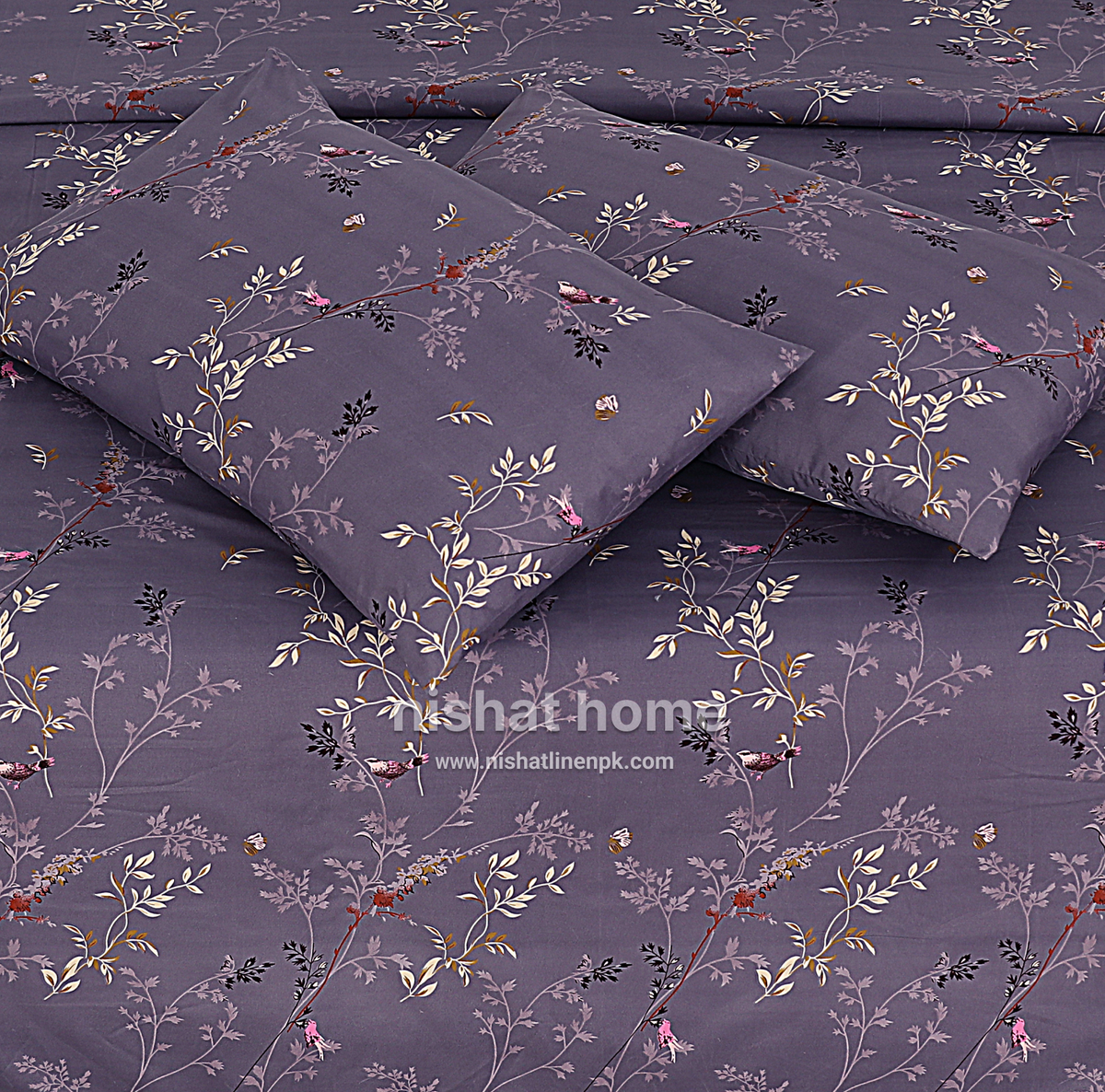 Royal Pure Cotton Printed Fitted Bed Sheet - King - 3pcs - RPF13
