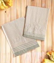 Export Quality Pure Cotton Bath Towel Set - Floral - ET18
