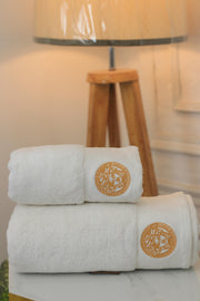 Export Quality Pure Cotton Bath Towel Set - Versace - 2pcs - ET17