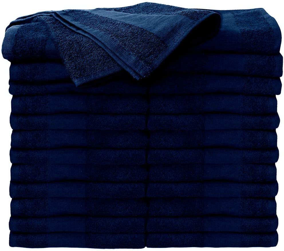 Export Quality Pure Cotton Bath Towel - Blue - ET04