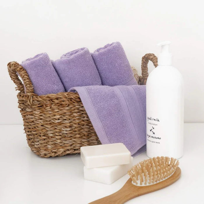 Export Quality Pure Cotton Bath Towel - Lavender - ET13