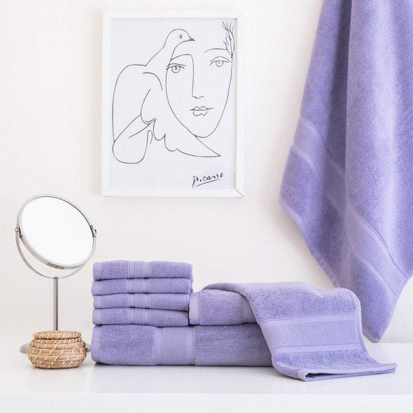 Export Quality Pure Cotton Bath Towel - Lavender - ET13