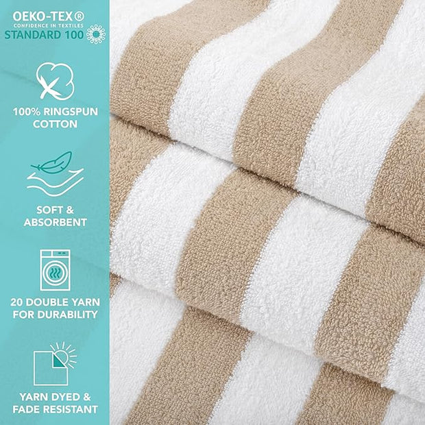 Cabana Pool/Beach Towel - Sand - CBT02