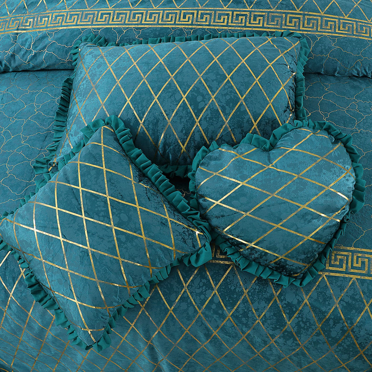 Mardian Bridal Velvet Bed Sheet Set - 5pcs - MVB17